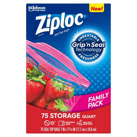 sachets ziploc.